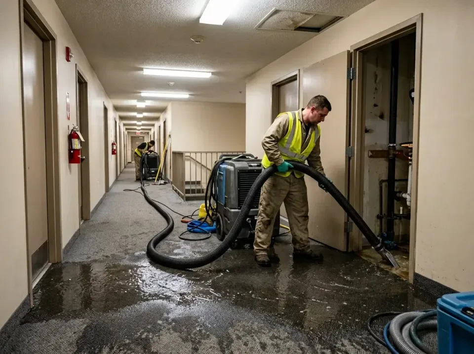 multi-unit-apartment-hallway-f-005 — frequently asked questions, Emergency Burst Pipe Water Extraction & Removal in Heavener…